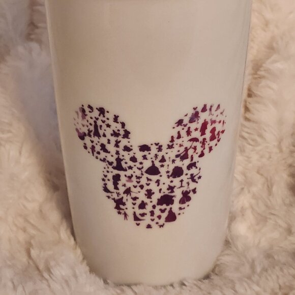 Disney Parks Mickey Mouse Logo Decor Ceramic Travel "Coffee" Tumbler (Society 6) - Picture 3 of 13
